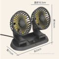 Dipasang Double Head Rotary Fan Car Cooling Fan